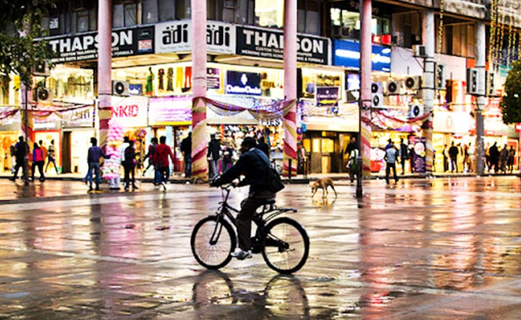 Sector 17 Chandigarh night view