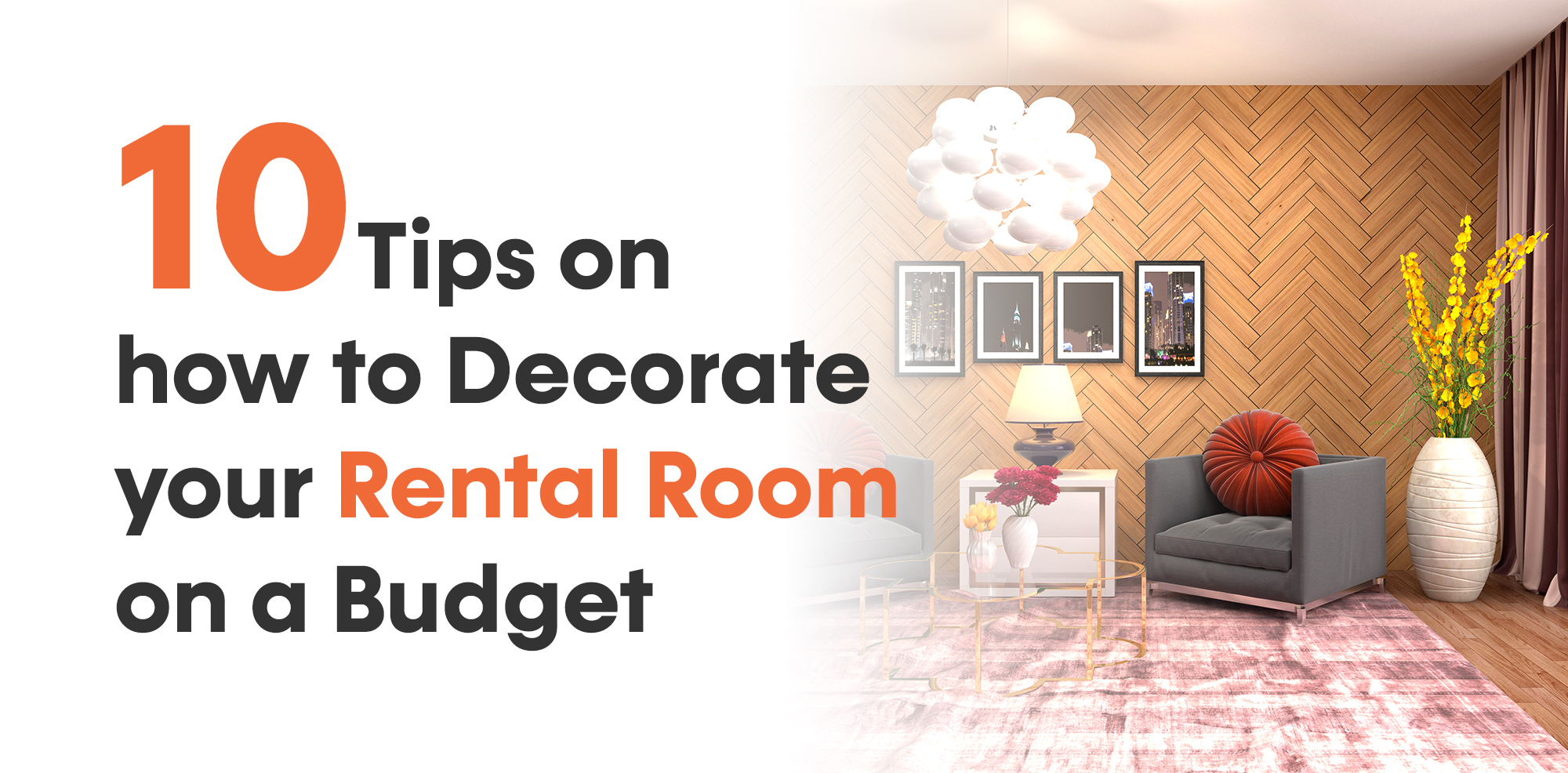 10 tips on how to decorate your rental room on a budget